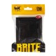 BRITE Выключатель 2-клавишный 10А в сборе ВСР10-2-0-БрЧ черный  BR-V20-0-10-K02-F  IEK