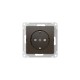 AtlasDesign Мокко Розетка с заземлением со шторками, 16А, механизм, быстрозажимные клеммы  ATN000645S  SE