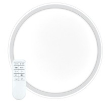 Светильник светодиодный управляемый с пультом 80W, Max. 5600Lum, 3000К-6500K, IP20, белый AL5800 RING  41556  FERON