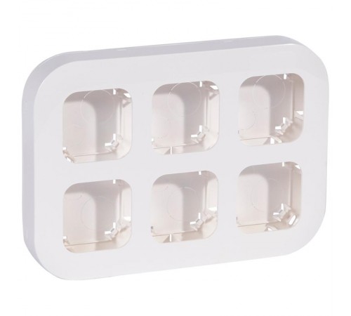 Quteo Белый Рамка 6-ая накл.монтажа  782296  Legrand