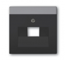 Плата центр. (накладка) для 1-постовой телекоммуникационной розетки 0213, 0216, серия solo/future, цвет антрацит  1710-0-3616   2CKA001710A3616  AB