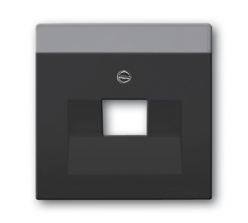 Плата центр. (накладка) для 1-постовой телекоммуникационной розетки 0213, 0216, серия solo/future, цвет антрацит  1710-0-3616   2CKA001710A3616  AB