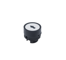 Головка кнопки плоская с маркировкой, белый, знак "стрелка вверх", пласт. MTB2-EA334  43217  ОВЕН