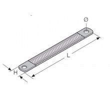 Шина заземления, гибкая 25d9 - 22x300(ШхД) (5шт)  AA6890  ABB