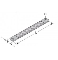 Шина заземления, гибкая 25d9 - 22x300(ШхД) (5шт)  AA6890  ABB