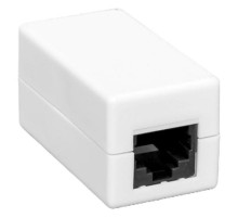 Адаптер проходной TERACOM PRO Cat.6 неэкранированный RJ45-RJ45 белый  TRP-INLC-2RJ45-6UTP-WH  EKF