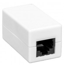 Адаптер проходной TERACOM PRO Cat.6 неэкранированный RJ45-RJ45 белый  TRP-INLC-2RJ45-6UTP-WH  EKF