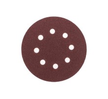 Диск абразивный на ворсовой основе, на липучке, перфорированный, P100, 125мм, 10 шт.  KR-91-1167  Kranz