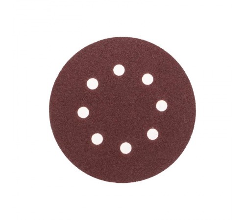 Диск абразивный на ворсовой основе, на липучке, перфорированный, P100, 125мм, 10 шт.  KR-91-1167  Kranz
