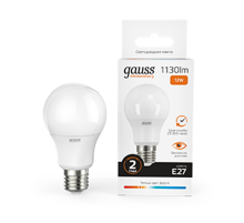 Лампа светодиодная LED 12Вт E27 220В 2700К Elementary A60  23212  Gauss