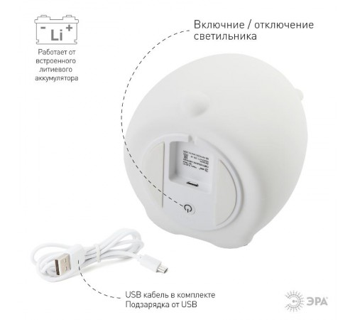 Светильник настольный NLED-417-2W-W белый  Б0043741  ЭРА