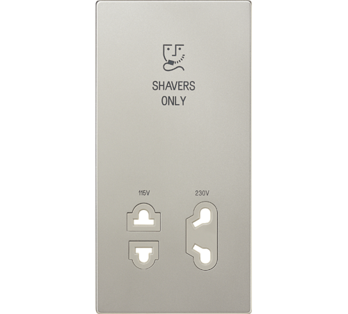 накладка бритвенной розетки сталь  SOES7522PL  Jung