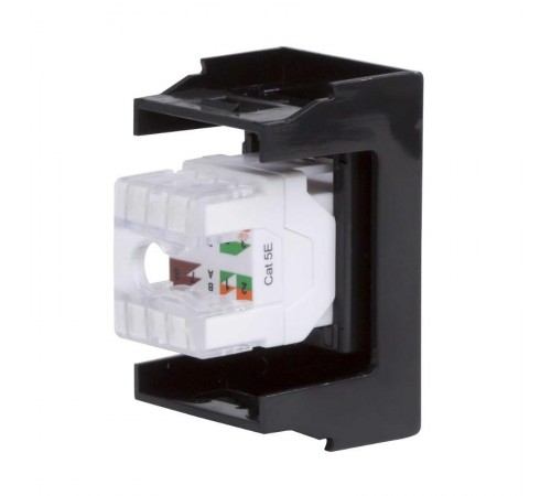 Розетка RJ-45 кат.5E,Viva,1 мод.,черн  45238  DKC