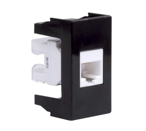 Розетка RJ-45 кат.5E,Viva,1 мод.,черн  45238  DKC