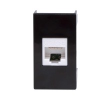 Розетка RJ-45 кат.5E,Viva,1 мод.,черн  45238  DKC