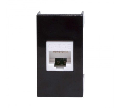 Розетка RJ-45 кат.5E,Viva,1 мод.,черн  45238  DKC