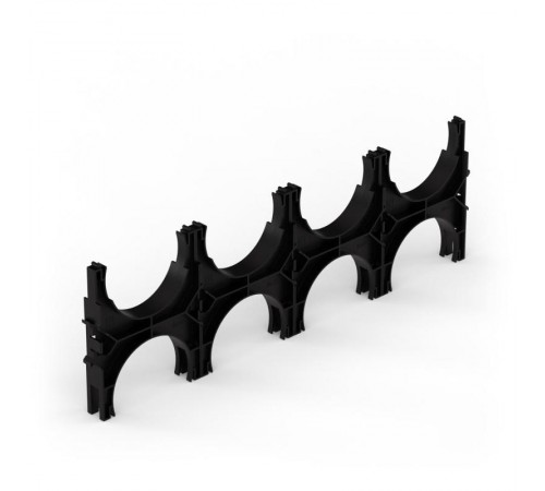 Кластер для двустенных труб d125 мм, четверной, двухсторонний (25 шт/кор)  PR13.02592  Промрукав