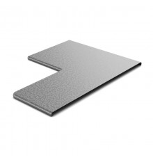 Крышка к переходу прямому правому 100х50, толщ. 0,7 мм, Сендзимир цинк, 022815  КРПП-100х50-0,7-СЦ   Ostec