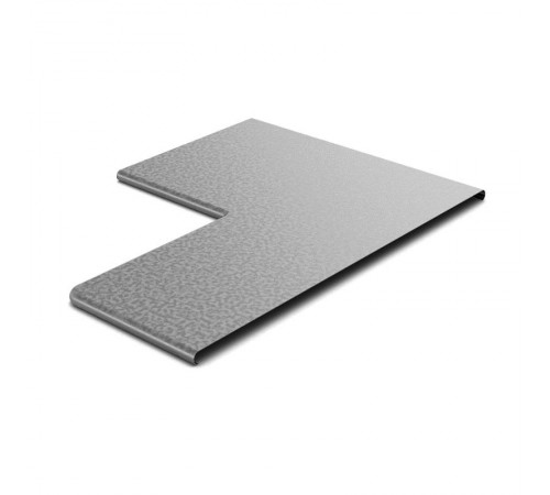 Крышка к переходу прямому правому 150х50, толщ. 0,7 мм, Сендзимир цинк, 022805  КРПП-150х50-0,7-СЦ   Ostec