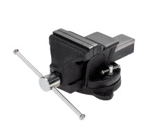 Тиски слесарные 100мм, поворотные, с наковальней  KR-12-5101  Kranz