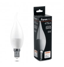 Лампа светодиодная .PRO LB-1306 Свеча E14 6W 4000K OSRAM LED  38048  Feron