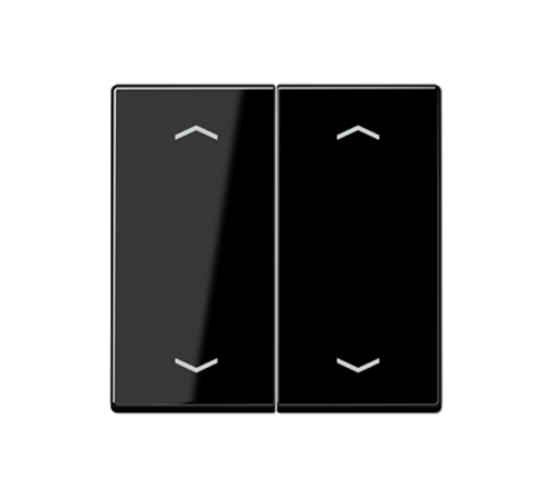 Клавиша для KNX кнопки, 2 группы, символы стрелки; дюропласт; черный  A102PSW  Jung