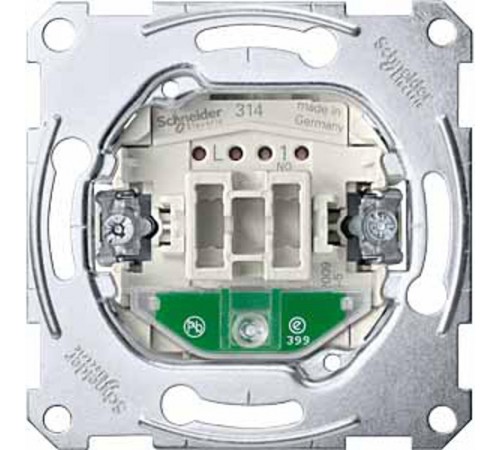 MERTEN Механизм карточн.кнопоч. выкл. 10А зам.+с подсвет. сигнал. контакт. QF  MTN3760-0000  Schneider Electric