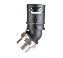 Фитинг AT28/M25/SF45/GRB, 45°, РА66/никел.латунь/эласт., серый/голубой, резьба M25, d28, 10 шт. в пачке  7TCA296170R0431  ABB