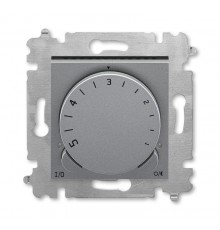 ABB Levit Сталь / дымчатый чёрный Терморегулятор с поворотной ручкой 16А  3292H-A00003 69W  2CHH920003A6069  ABB