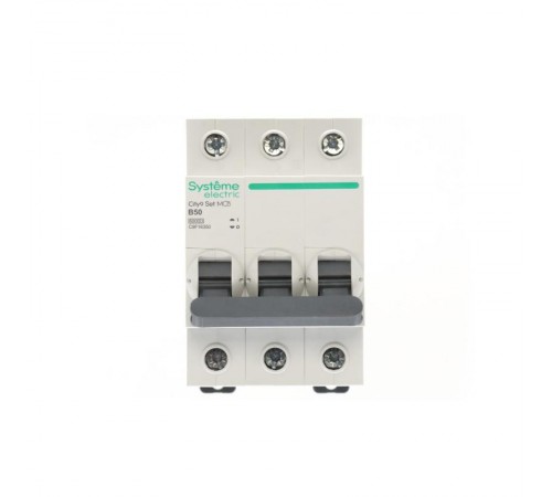 Выключатель автоматический трёхполюсный 50A B 6kA City9  C9F16350 Systeme Electric