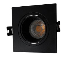 Светильник светодиодный встраиваемый DK3071-BK , IP20, 10Вт, GU5.3, LED, черный/черный, пластик  DK3071-BK  DENKIRS