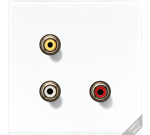 2x Cinch Audio (RCA) / Composite Video MALS1031 Jung