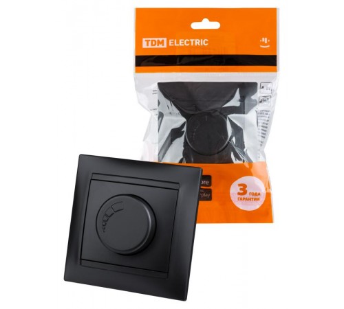 Светорегулятор RL 300 Вт графит "Лама"  SQ1815-0609  TDM