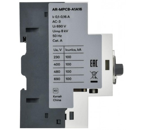 ARMAT Автоматический выключатель защиты двигателя A1 GV2P 0,1-0,16А  AR-MPCB-A1A16  IEK