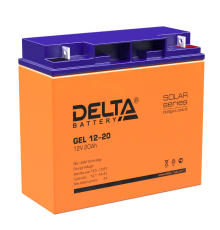 Аккумуляторная батарея Solar серии GEL 12-20 12В/20Ач  GEL 12-20  DELTA