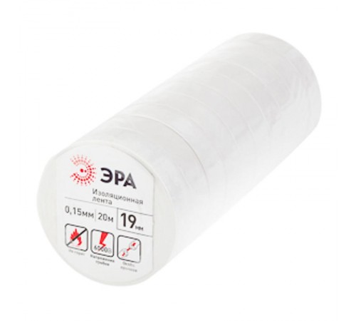 ПВХ-изолента  ЭРА ПВХ-изолента 19мм*20м белая  C0036542  ЭРА