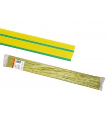 Термоусаживаемая трубка ТУТнг 25/12,5 желто-зеленая по 1м (50 м/упак)  SQ0518-0266  TDM