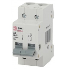 Выключатель нагрузки модульный (мини-рубильник) ВН-29 2P 25А SIMPLE-mod-60 ЭРА SIMPLE  Б0039250  ЭРА