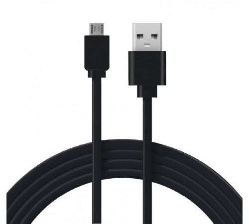 USB кабель универсальный microUSB шнур плоский 1 м черный  18-4270  REXANT