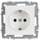BRITE Розетка 1-местная с заземлением без защитных шторок 16А РС11-1-0-БрАБ арктический белый   BR-R11-16-K91  IEK