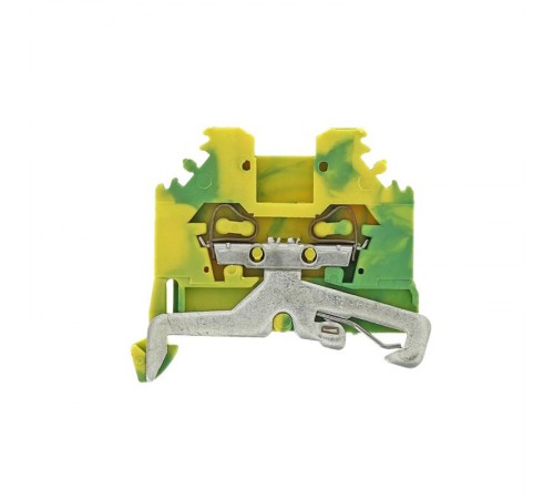 Колодка клеммная самозажимная JXB-S-2.5 24А земля EKF PROxima  plc-jxb-s-2.5pe  EKF