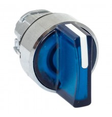 Механизм исполнительный переключателя ХB4 синий на 3 положения с фиксацией, с подсветкой с короткой ручкой IP65  XB4BD3FL-B-65  EKF