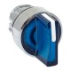 Механизм исполнительный переключателя ХB4 синий на 3 положения с фиксацией, с подсветкой с короткой ручкой IP65  XB4BD3FL-B-65  EKF