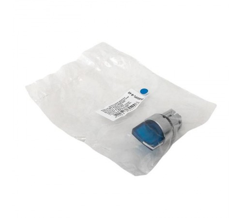 Механизм исполнительный переключателя ХB4 синий на 3 положения с фиксацией, с подсветкой с короткой ручкой IP65  XB4BD3FL-B-65  EKF