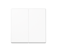 Двойная клавиша для балансирных механизмов выключателей (кнопок), в комплекте с AS90-5HP (крепежный элемент), возможно IP44; дюропласт; белый; A500  