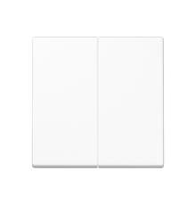 Двойная клавиша для балансирных механизмов выключателей (кнопок), в комплекте с AS90-5HP (крепежный элемент), возможно IP44; дюропласт; белый; A500  