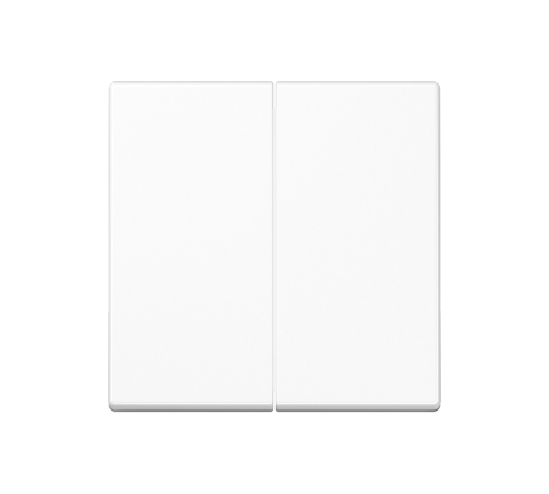 Двойная клавиша для балансирных механизмов выключателей (кнопок), в комплекте с AS90-5HP (крепежный элемент), возможно IP44; дюропласт; белый; A500  