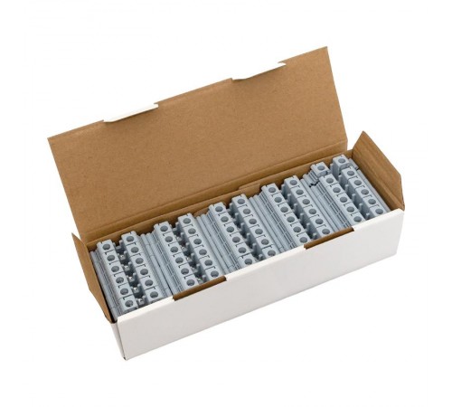 Клеммная колодка винтовая 10 UT серая  scr-ut-10-g  EKF