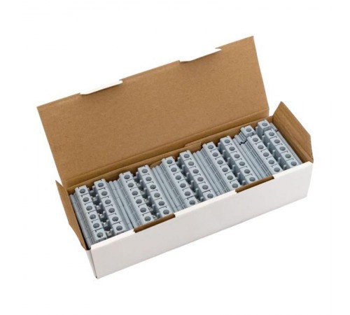 Клеммная колодка винтовая 10 UT серая  scr-ut-10-g  EKF