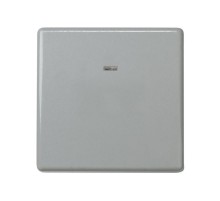 Simon 27 Выключатель 1-кл проходной с подсветкой, 10А 250В, широкий модуль, S27, серый  27204-67  Simon